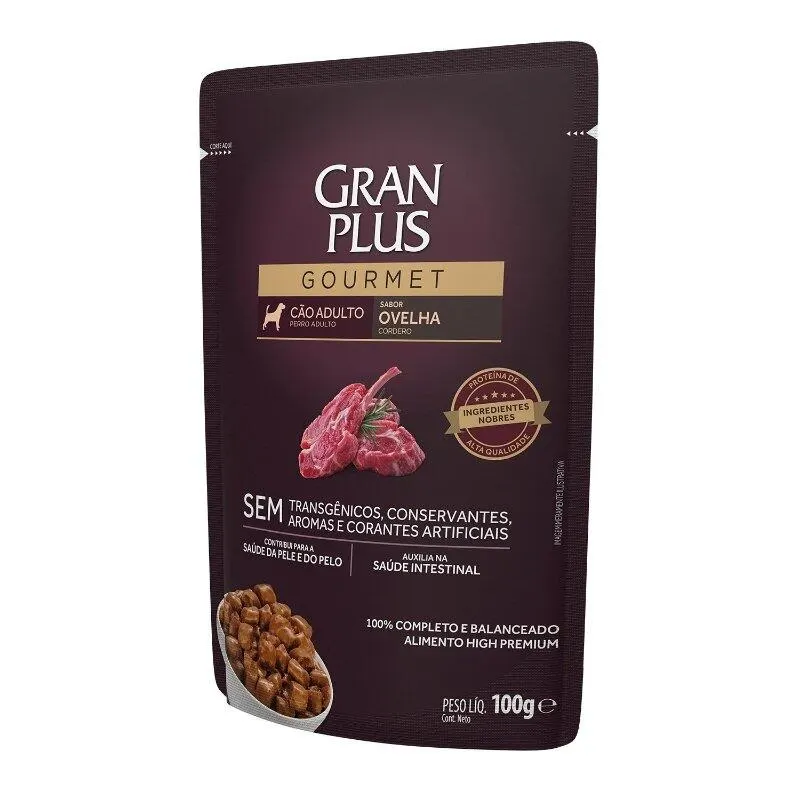 GranPlus Gourmet Sachê Cães Adultos Ovelha 100g