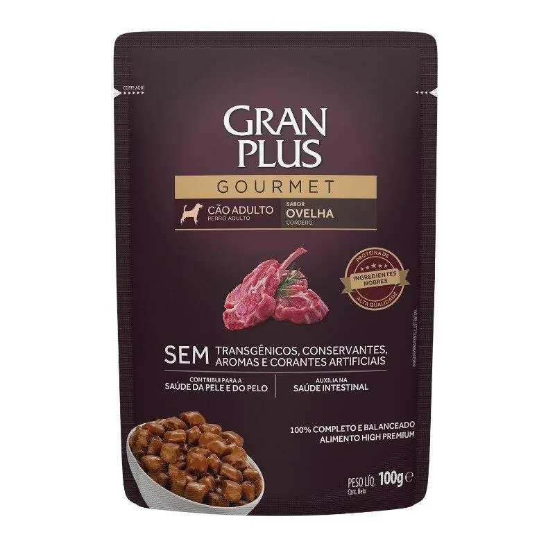 GranPlus Gourmet Sachê Cães Adultos Ovelha 100g