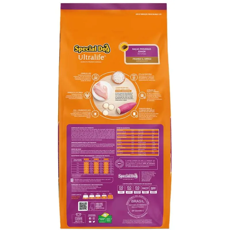 Ração Special Dog Ultralife Cães Filhotes de Raças Pequenas