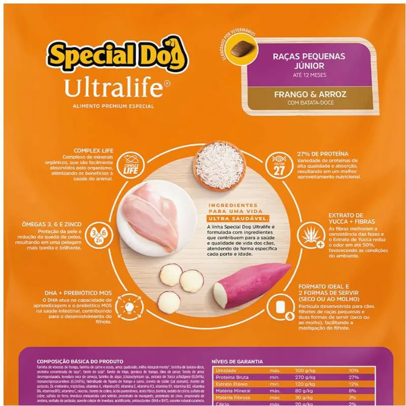 Ração Special Dog Ultralife Cães Filhotes de Raças Pequenas