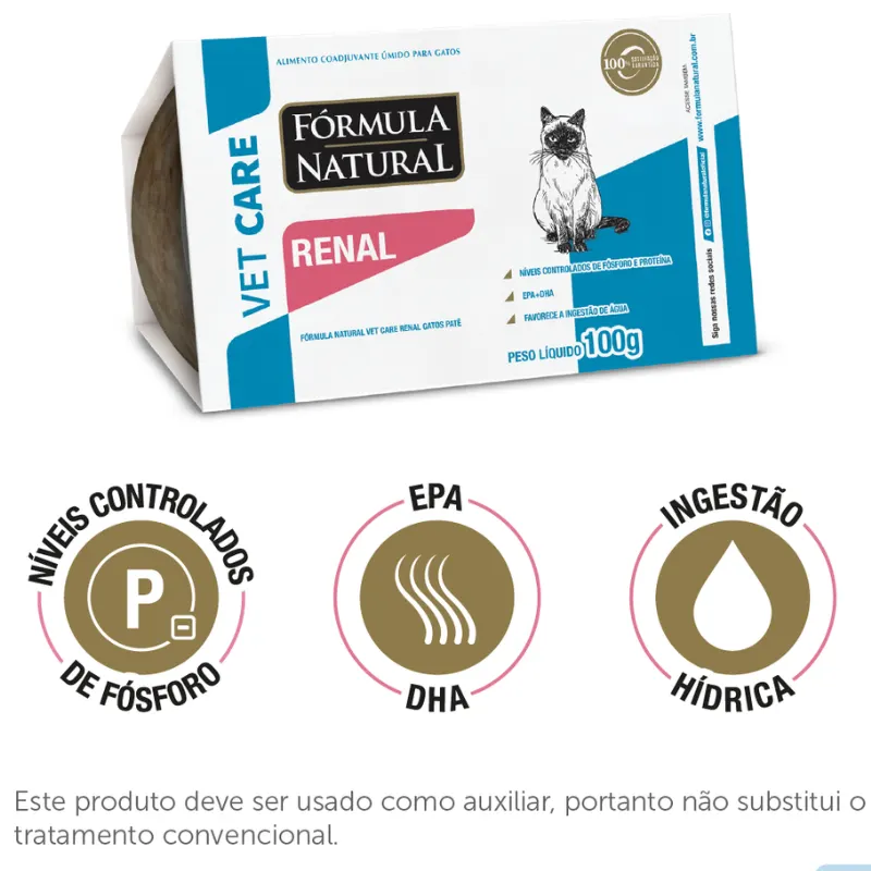 Formula Natural Vet Care Renal Patê para Gatos 100 g