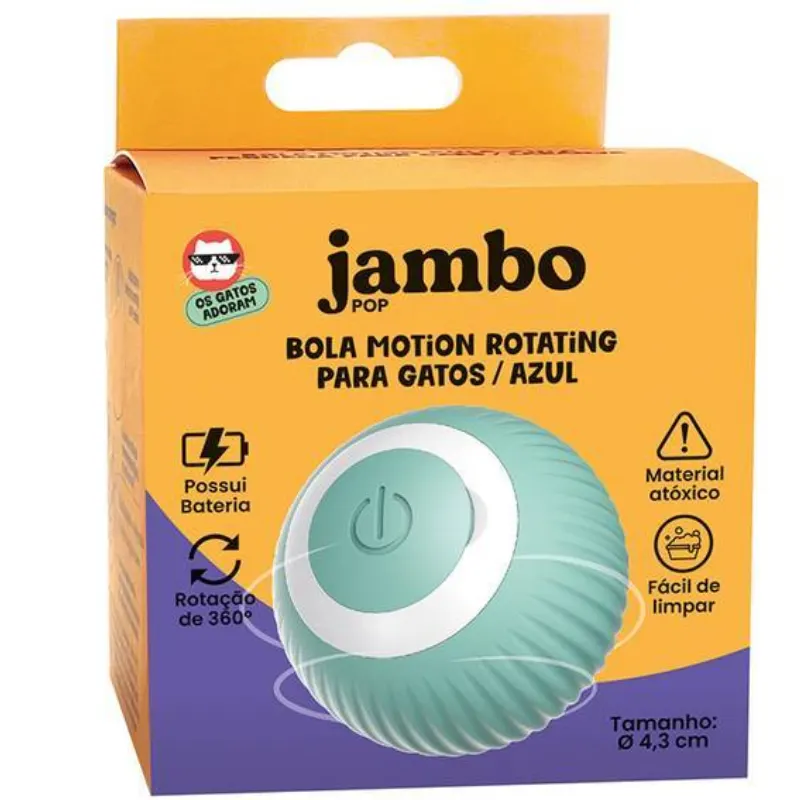 Bola Motion Rotating Azul para Gatos Jambo