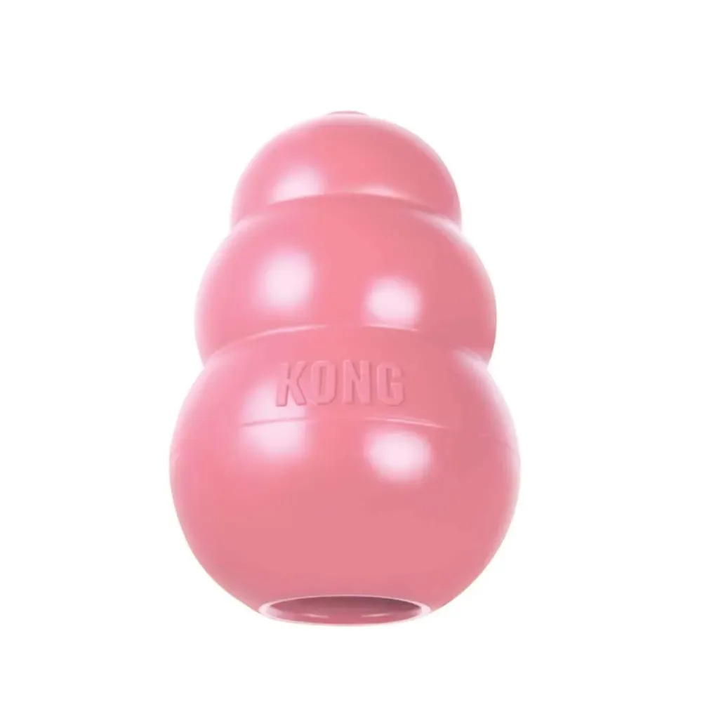 Brinquedo Interativo KONG Classic com Dispenser Rosa- Pequena