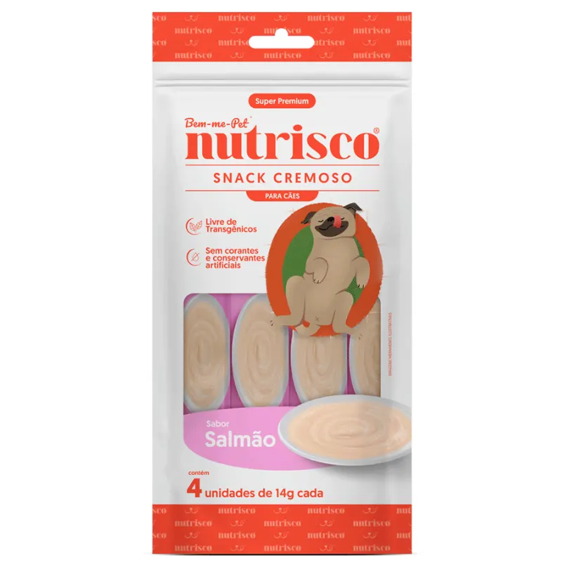 Snack Cremoso Nutrisco 56 g Salmão para Cães