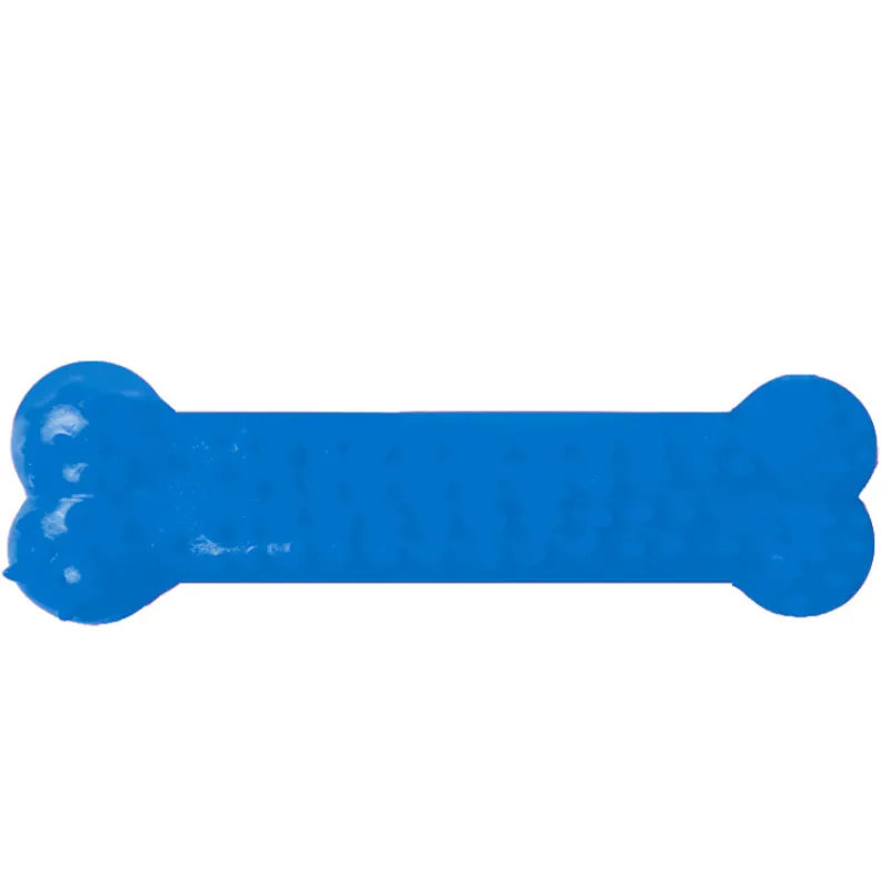 Brinquedo Furacão Pet Osso Plaque Ataque com Cravo Azul