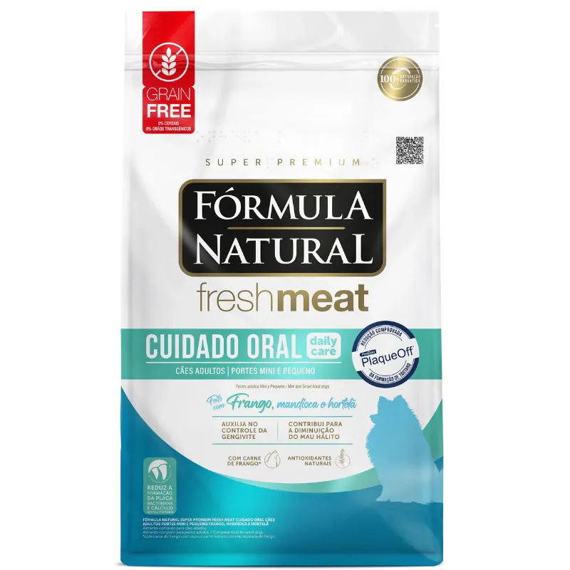 Fórmula Fresh Meat Cuidado Oral Adultos Raças Pequenas  1 Kg