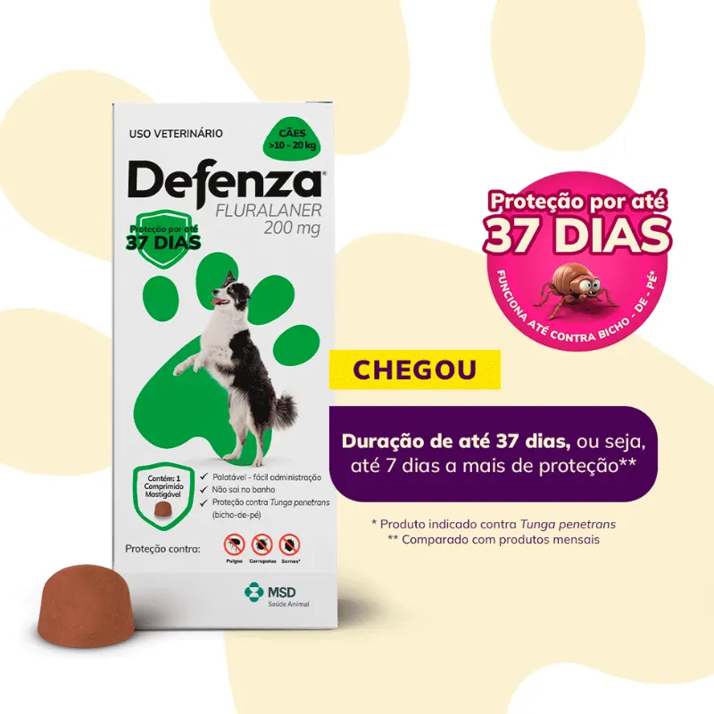 Defenza 200 mg de 10 a 20 Kg
