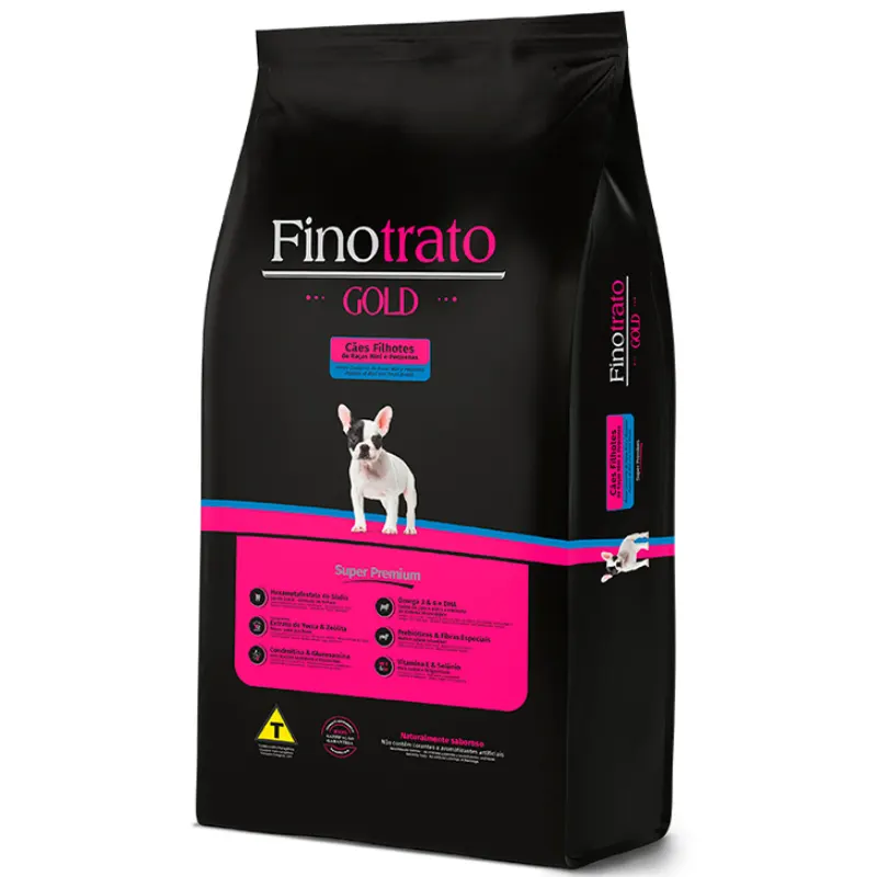 Ração Finotrato Gold para Cães Filhotes Porte Mini e Pequeno