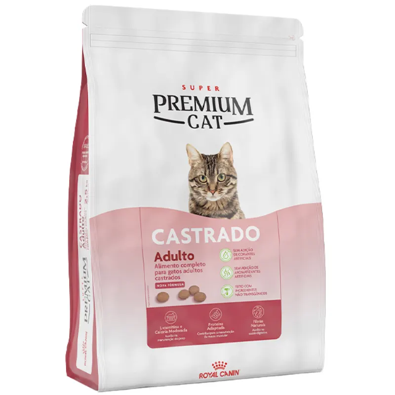 Ração Royal Canin Super Premium Cat para Gatos Adultos Castrados 2,5 Kg