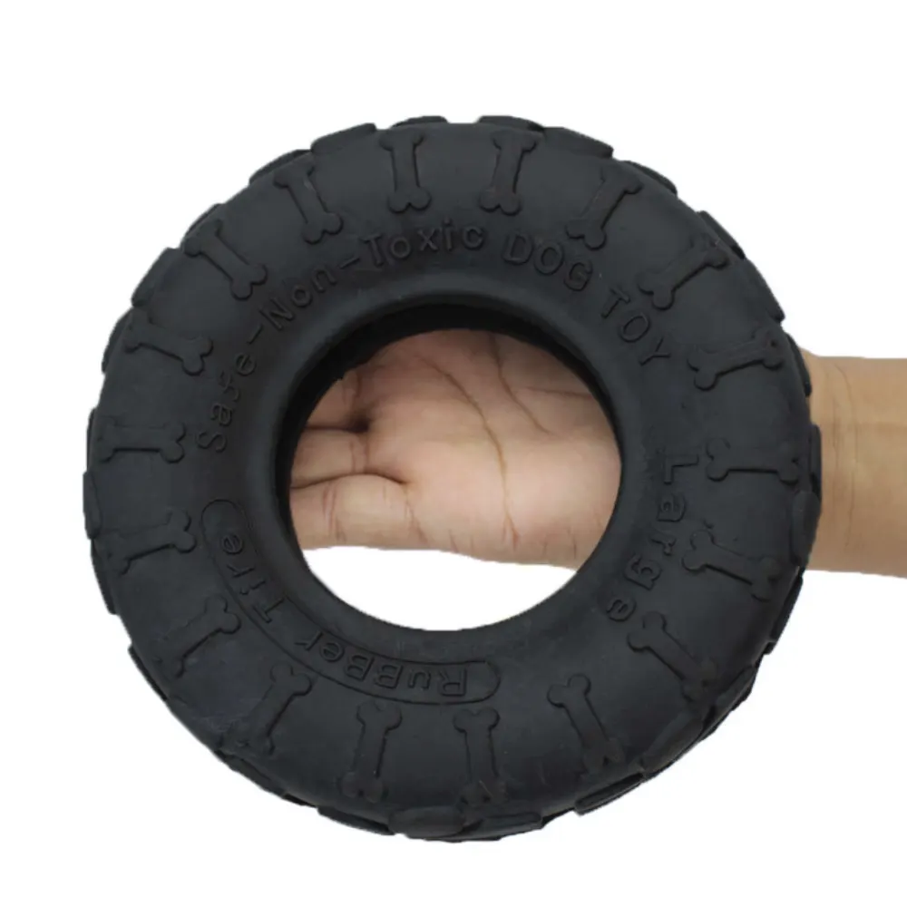 Brinquedo American Pets Pneu de Borracha Preto Tam.G