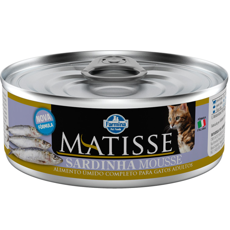 Ração Úmida Matisse Cat Wet Mousse Sardinha 85 g