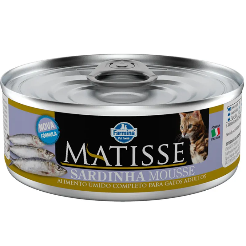 Ração Úmida Matisse Cat Wet Mousse Sardinha 85 g
