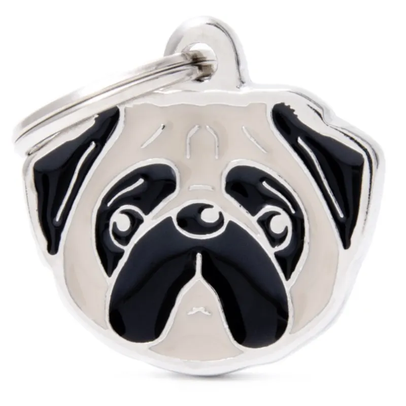 Medalha My Family Id Pug
