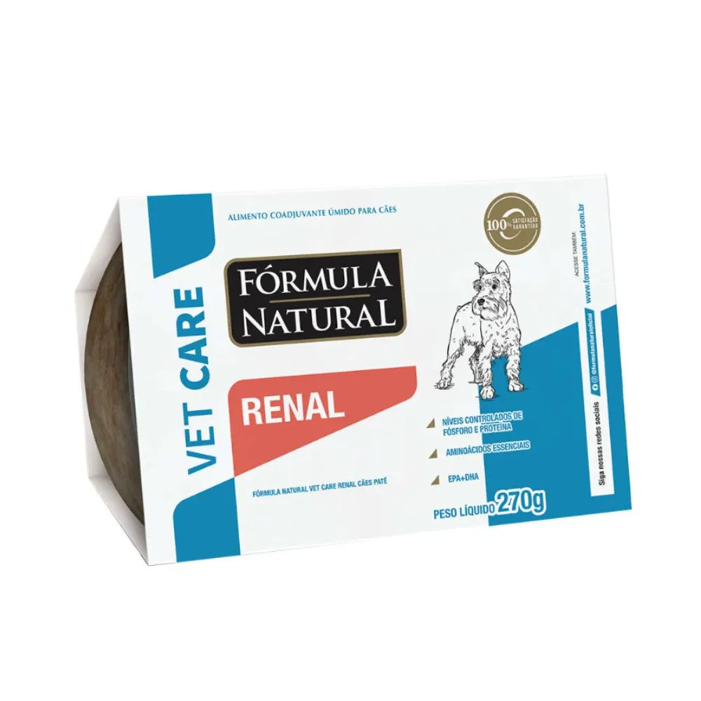 Ração Úmida Fórmula Natural Vet Care Renal para Cães 270g