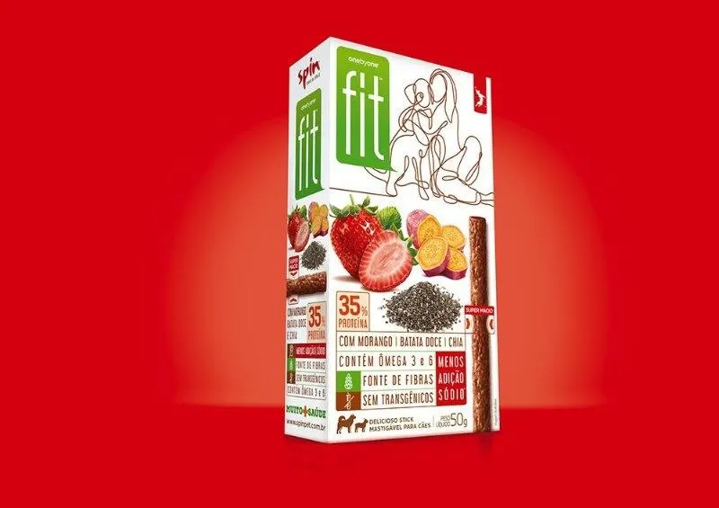 Stick FIT Spin Pet - 50g - Morango