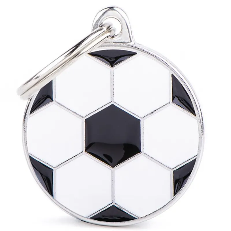 Medalha de Identificação My Family Bola de Futebol Tamanho Médio