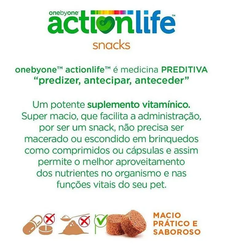 Actionlife SENIOR - Suplemento Em Snack para Cães Idosos