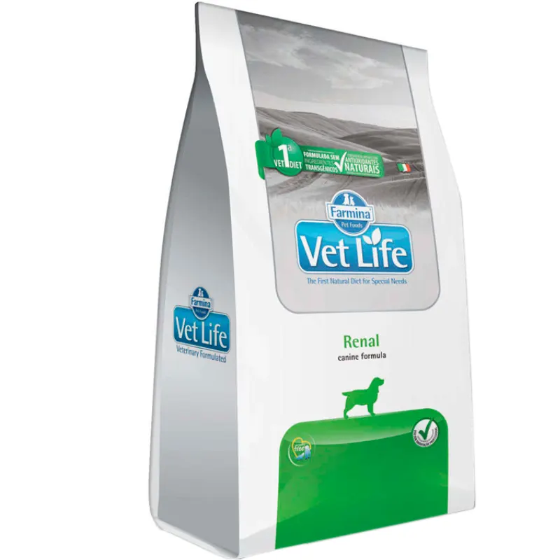 Ração Vet Life Renal para Cães Adultos Renal 2 Kg