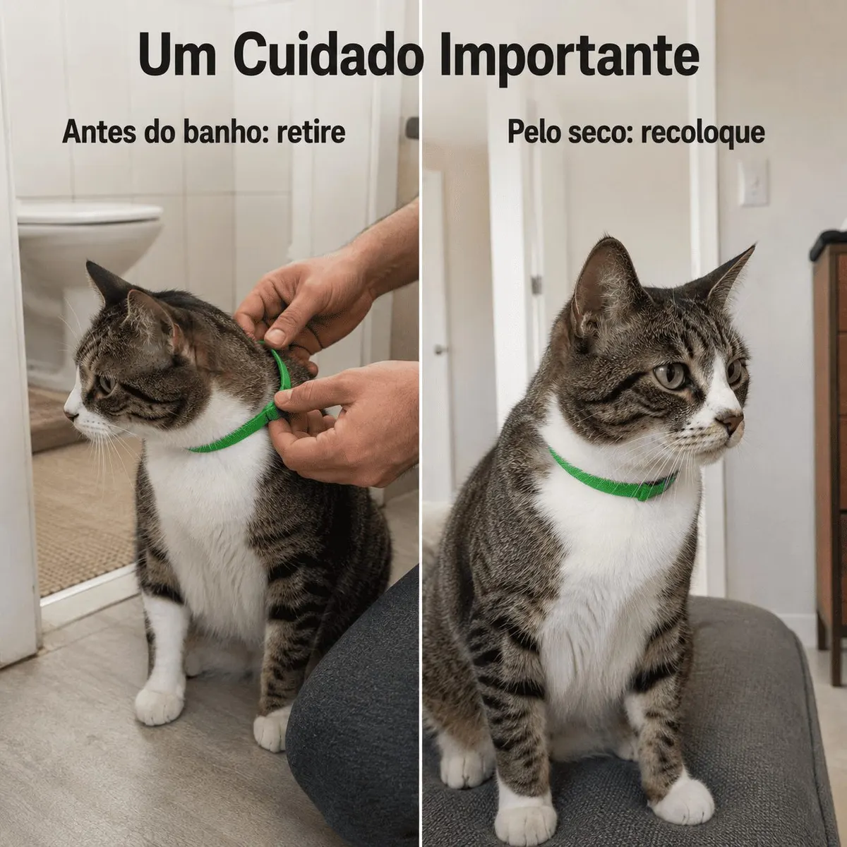 Coleira Antiparasitária Externo 33 cm para Gatos König