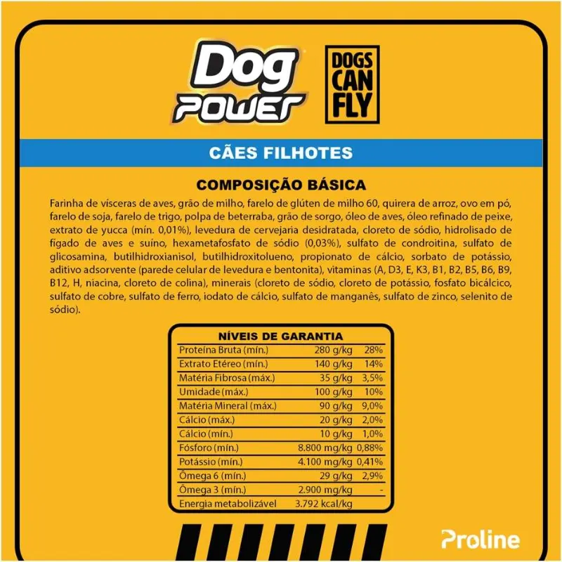 Ração Dog Power Dogs Can Fly  Filhotes Frango