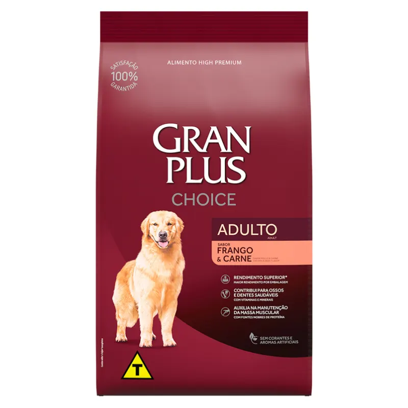 Ração GranPlus Choice para Cães Adultos