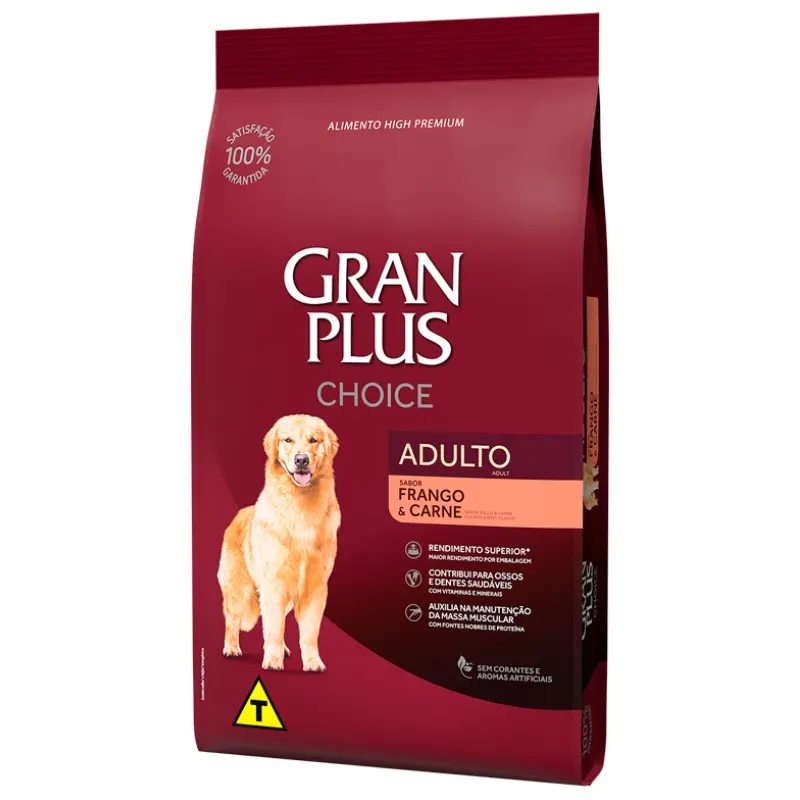 Ração GranPlus Choice para Cães Adultos