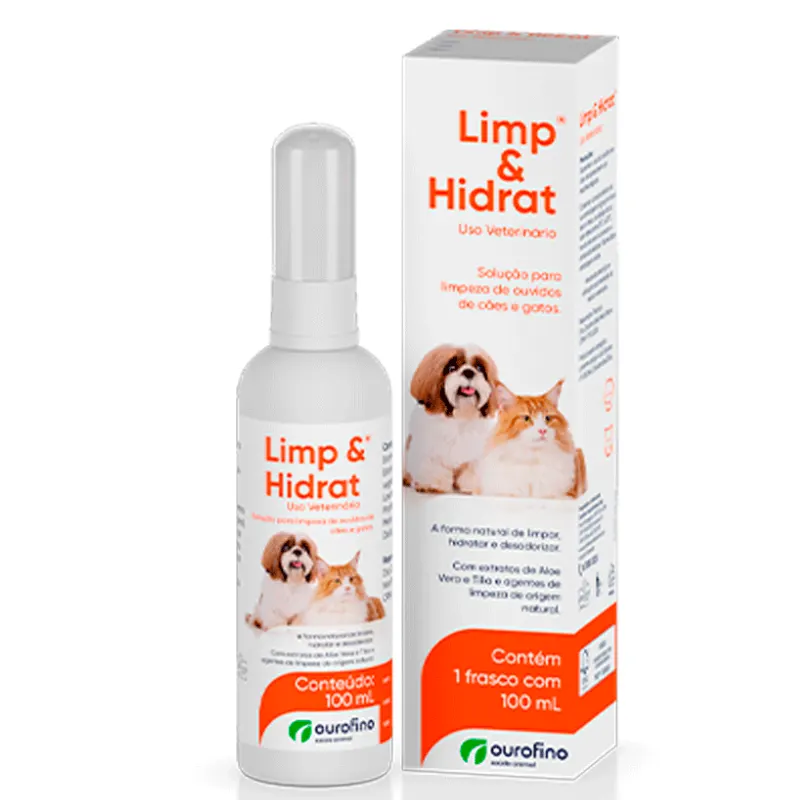 Limp e Hidrat Solução Para Limpeza de Ouvidos Ourofino 100ml