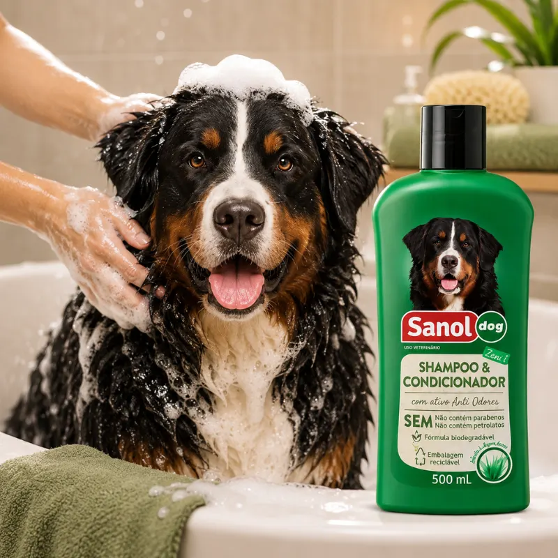 Shampoo Condicionador Sanol Dog 500 ml