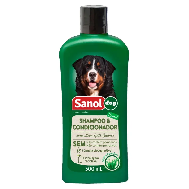 Shampoo Condicionador Sanol Dog 500 ml