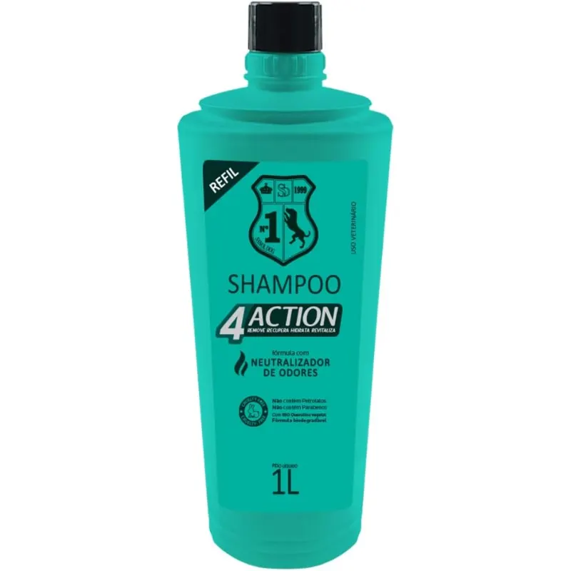 4Action Shampoo Neutralizador de Odores Refil 1 L