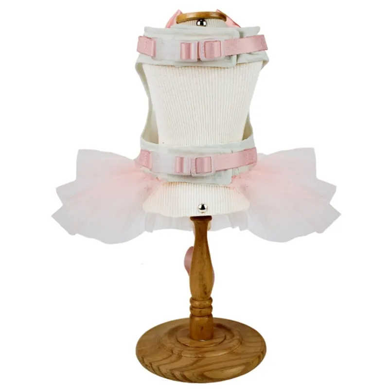 Vestido Lady Bailarina Cor Salmão Bonito pra Cachorro GG