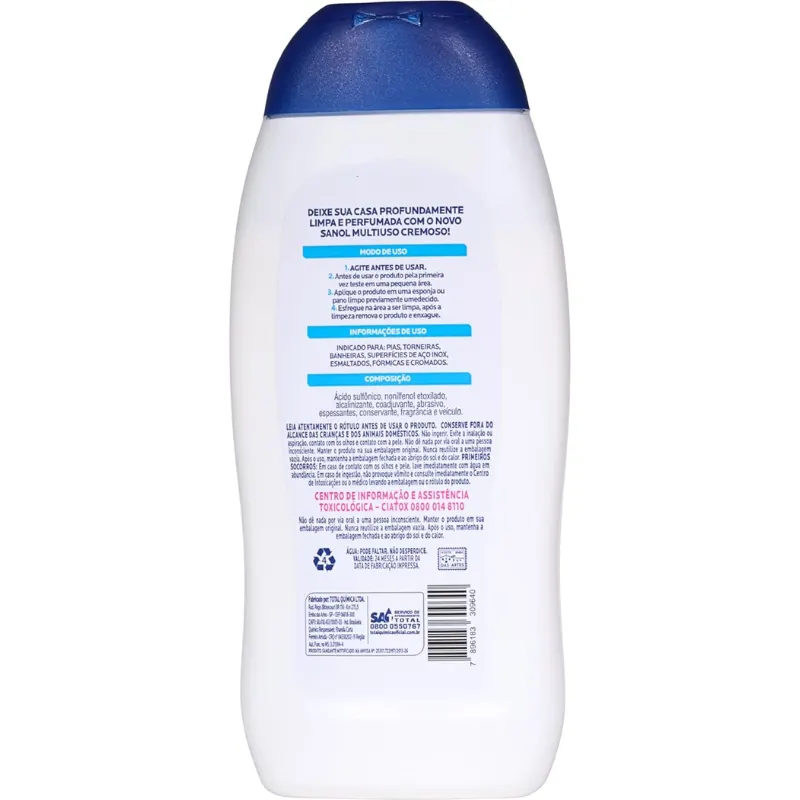 Sanol Saponaceo Cremoso Original 200 ml