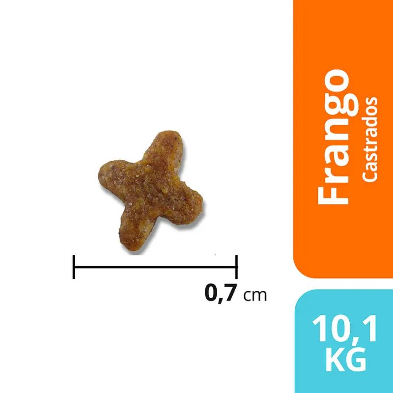 Ração Max para Gatos Adultos Castrados Sabor Frango 10,1 Kg