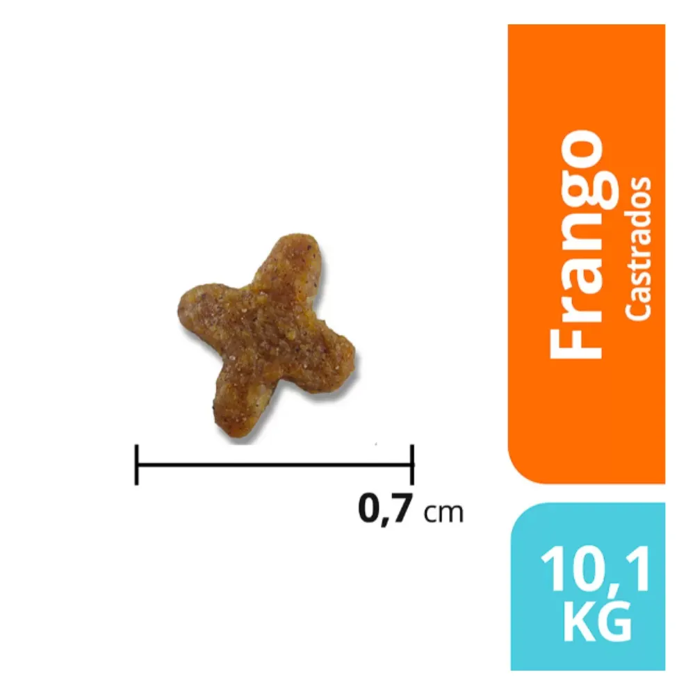 Ração Max para Gatos Adultos Castrados Sabor Frango 10,1 Kg