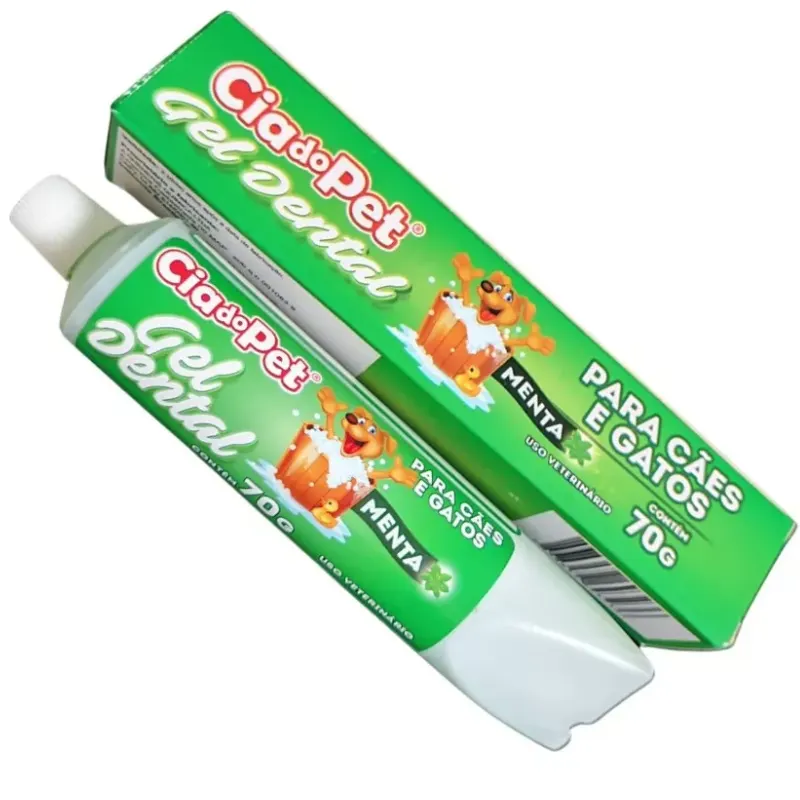 Gel Dental Sabor Menta 70 g Cia do Pet