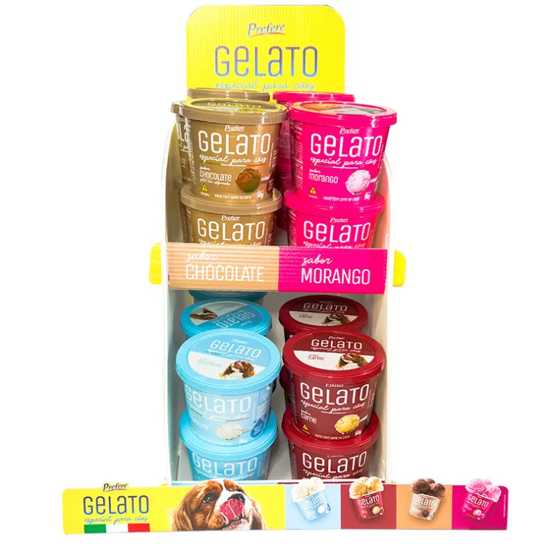 Display Prefere Gelato para Cães Com 24x50g Unidades