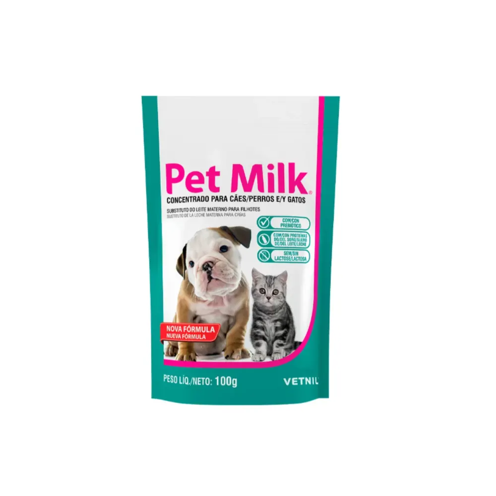 Suplemento Pet Milk para Cães e Gatos 100g