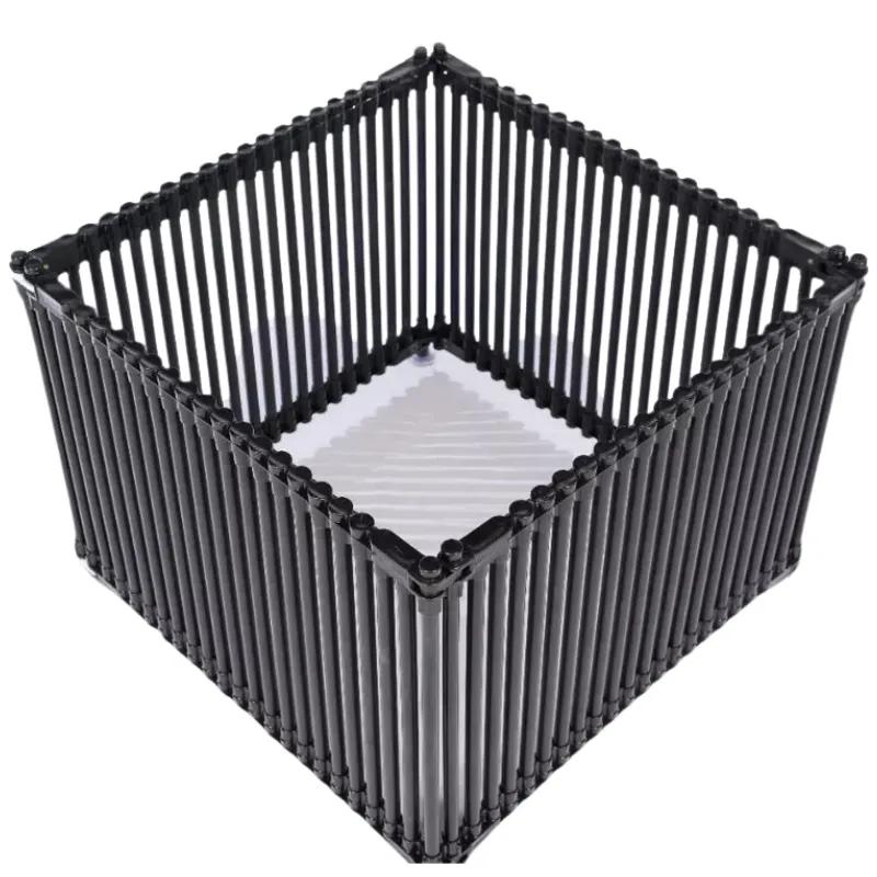 Cercado Multifuncional Divipets com 4 lados de 40 cm - Preto