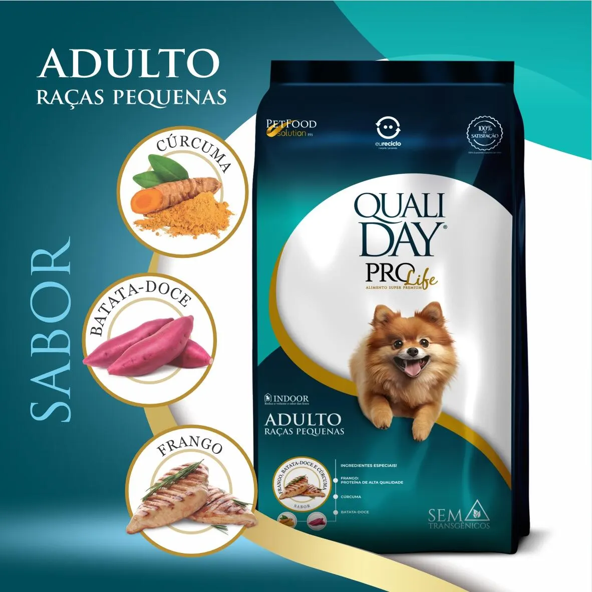 Ração Qualiday Prolife Cães Adultos Raças Pequenas
