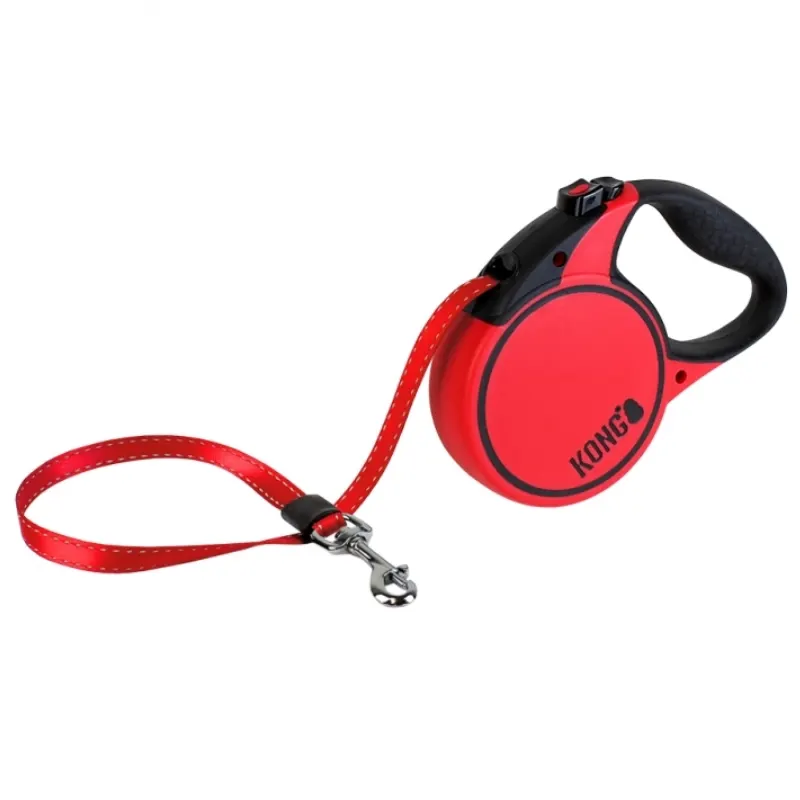 Guia Kong Paw Terrain Red Extra Pequeno para Cães