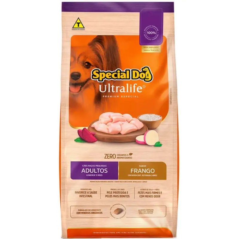 Ração Special Dog Ultralife Adultos Raças Pequenas Frango 20 Kg