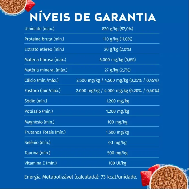 Cat Chow Sachê para Gatos Adultos Castrados Sabor Carne 85 g