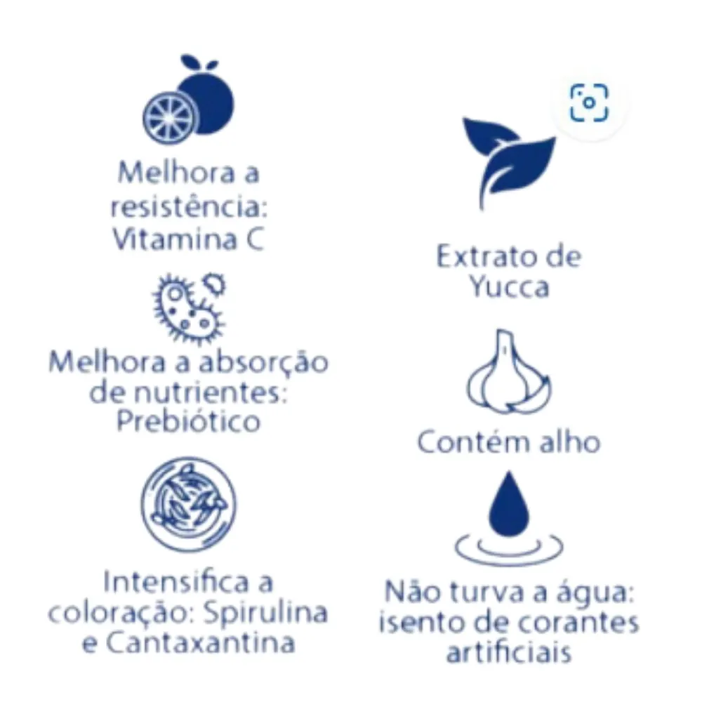 Ração para peixes Ciclídeos Herbívoros 35g- Minas Nutri