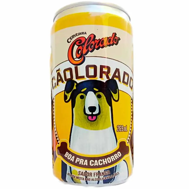 Cerveja Cãolorado Sabor Frango Cerveja para Cães 269 ml