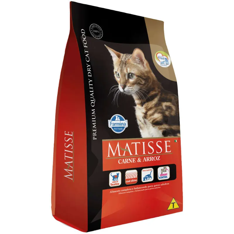 Ração Matisse Gatos Carne e Arroz 7,5 Kg