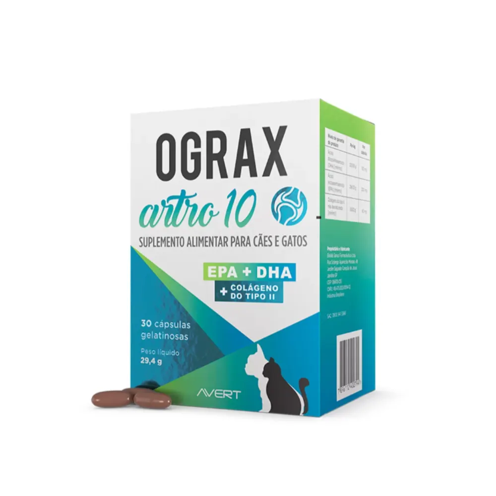 Avert  Ograx Artro 10 com 30 Cápsulas