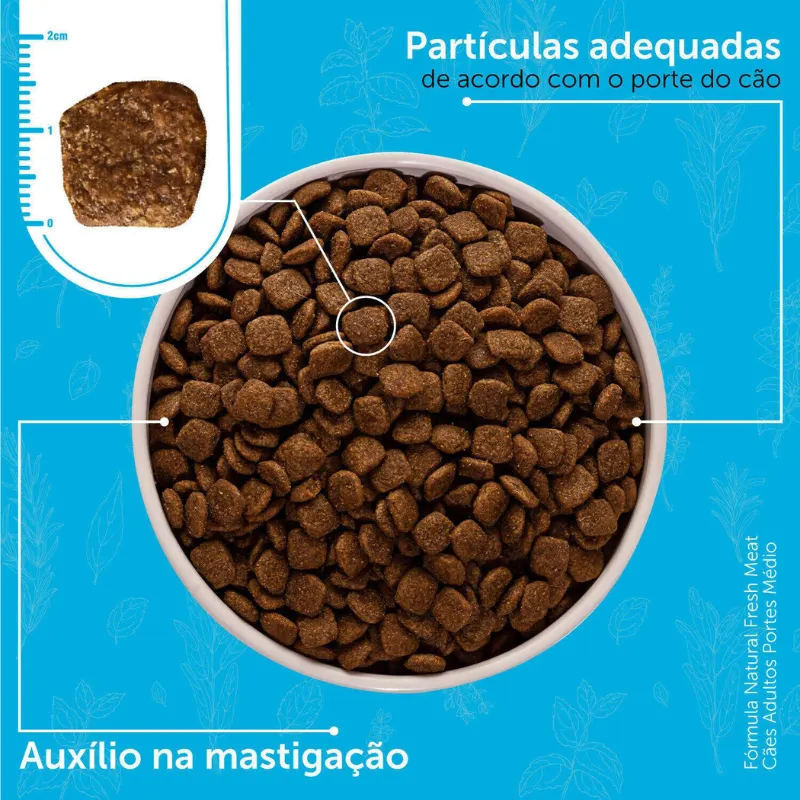 Ração Fórmula Natural Fresh Meat Cães Adultos Raças Médias 12 Kg