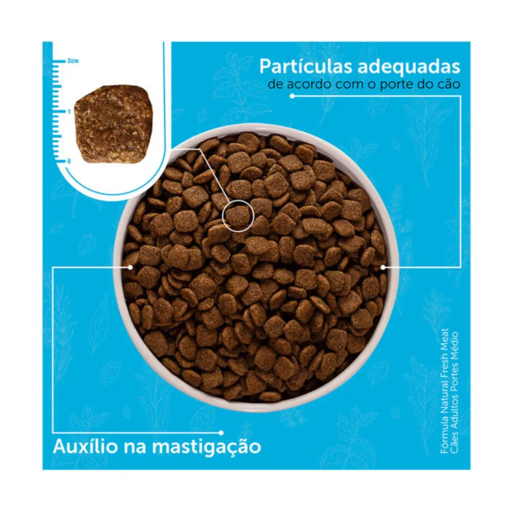 Ração Fórmula Natural Fresh Meat Cães Adultos Raças Médias 12 Kg