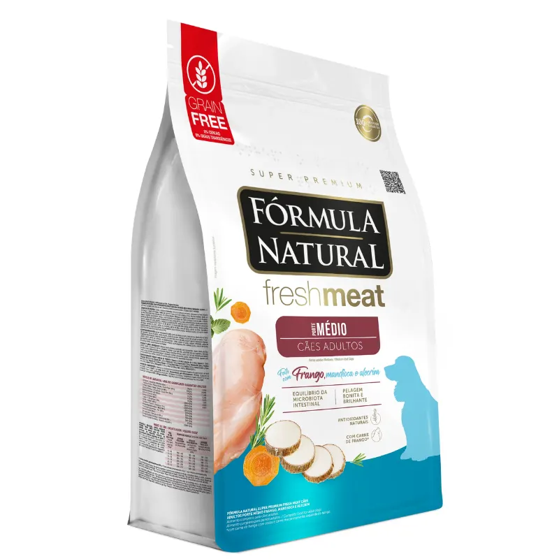 Ração Fórmula Natural Fresh Meat Cães Adultos Raças Médias 12 Kg