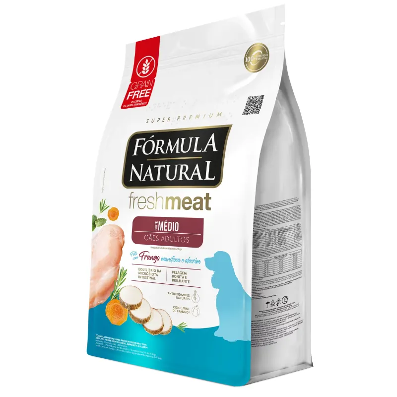 Ração Fórmula Natural Fresh Meat Cães Adultos Raças Médias 12 Kg